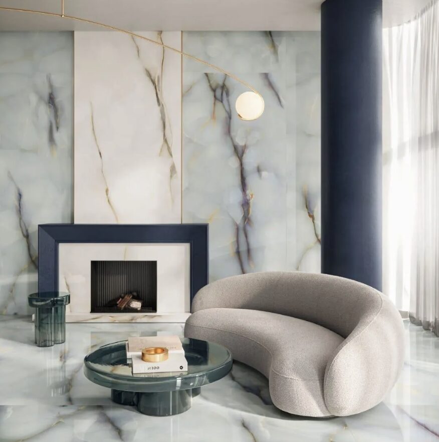 Pastel Turchese Onyx Porcelain Tiles