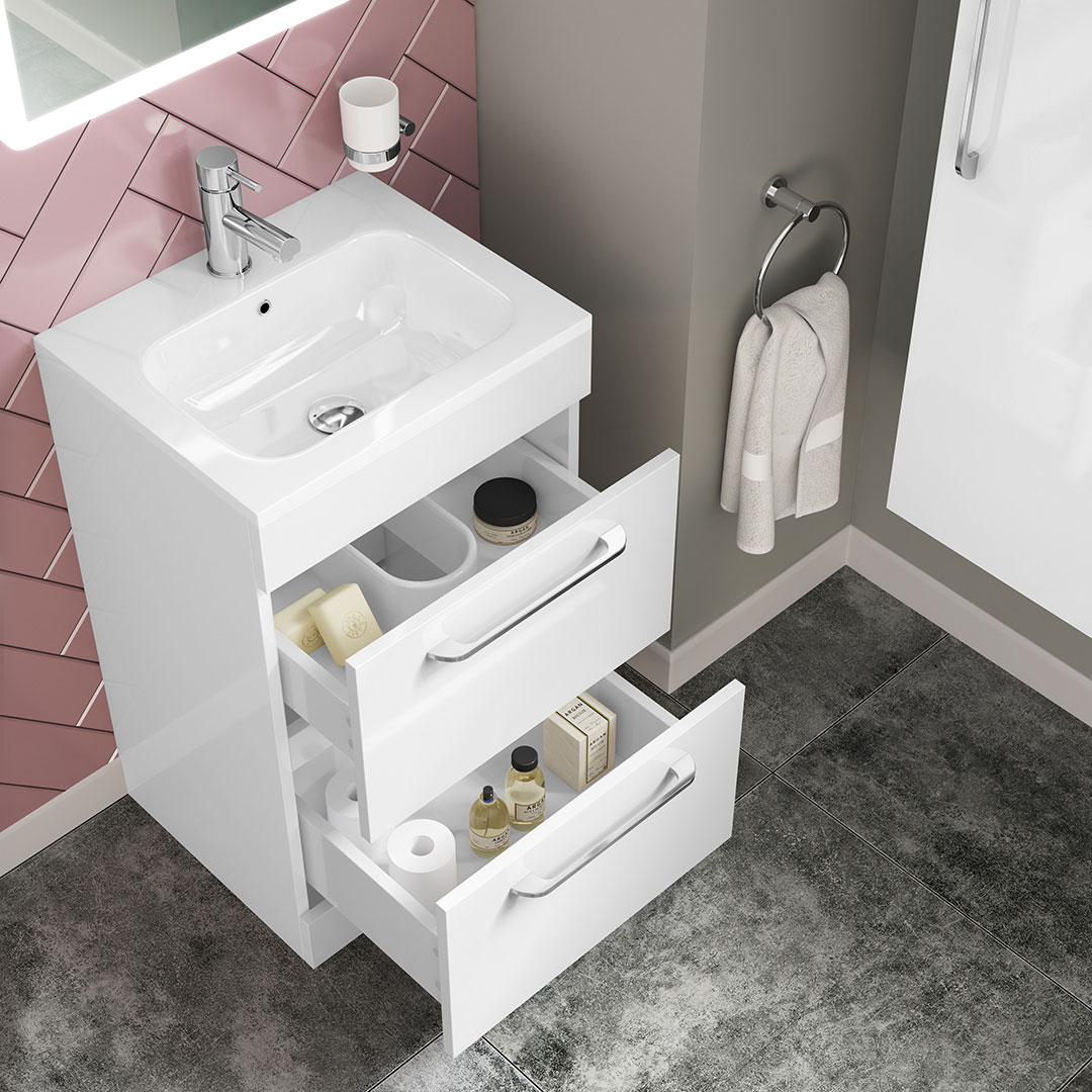 My Life Ezra 500mm 2 Drawer Floor Unit